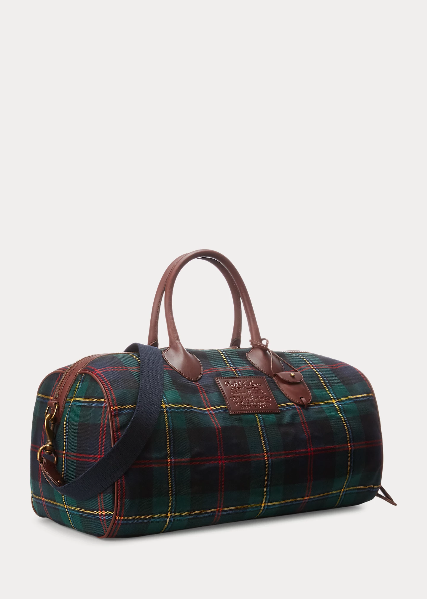 Brand bag Heritage Plaid Wool & Leather Duffel-,$68.73-0